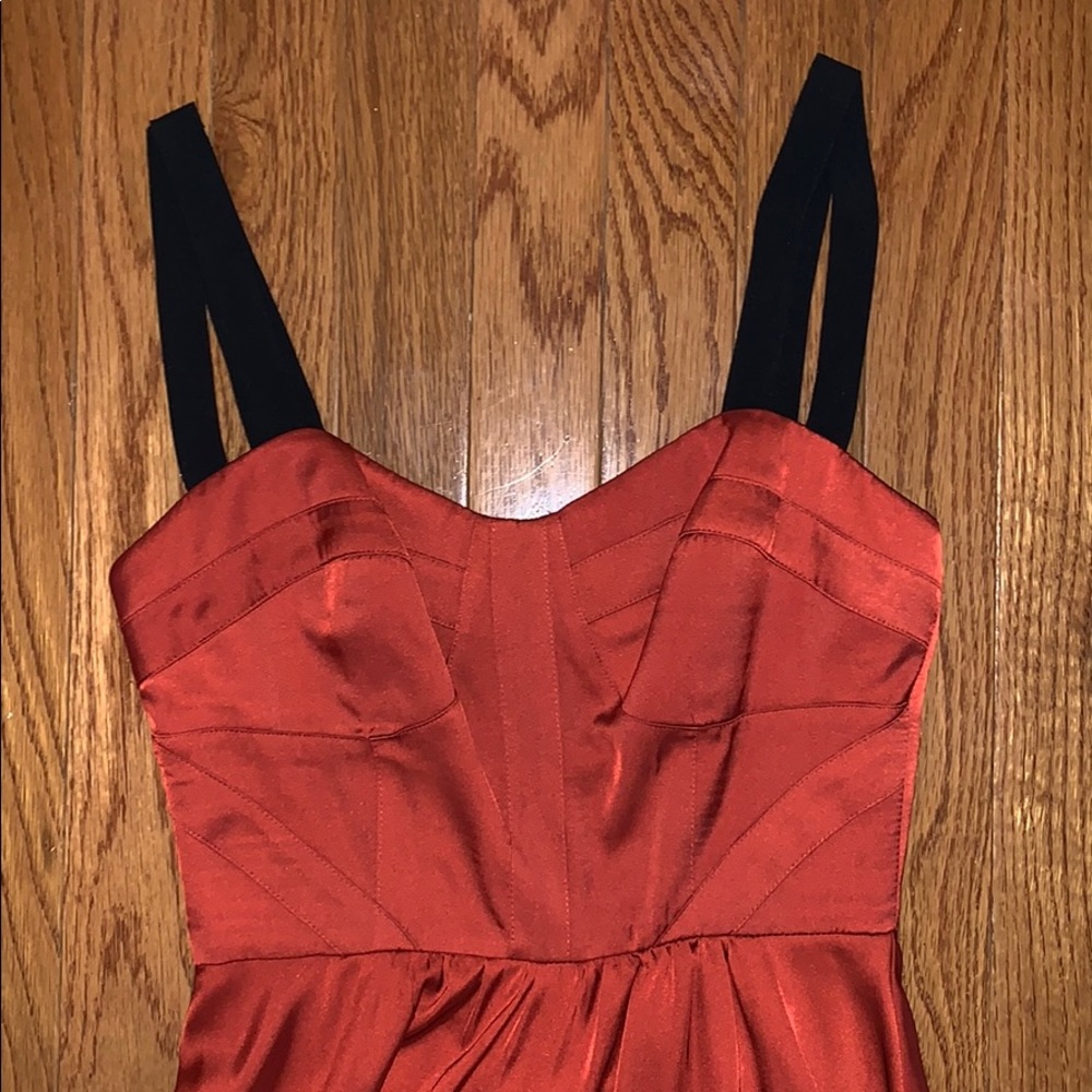 Burnt orange dress